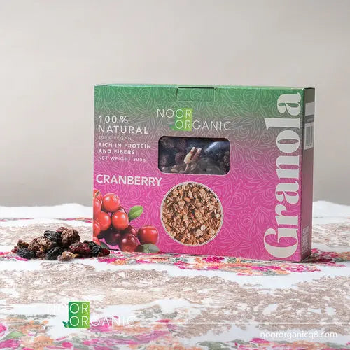 غرانولا الكرانبيري بالدارك چوكلت 300 grams Nour Foods